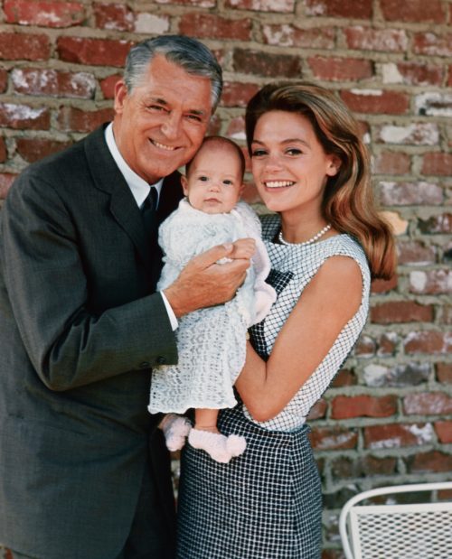 Cary Grant, Jennifer Grant, and Dyan Cannon in 1966