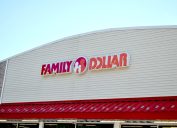 Family Dollar Signage on the Exterior of the Retail Store
