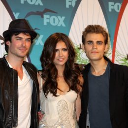 Ian Somerhalder, Nina Dobrev, and Paul Wesley at the 2010 Teen Choice Awards