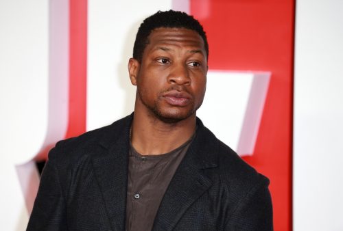Jonathan Majors at the European premiere of "Creed III" in February 2023