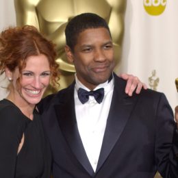 Julia Roberts and Denzel Washington at the 2002 Oscars