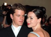 Matt Damon and Minnie Driver at the premiere of "Good Will Hunting" in December 1997