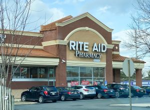 MIDDLETOWN, NEW JERSEY / UNITED STATES - January 8, 2020: An exterior view of the Rite Aid Pharmacy on the corner of Route 36 and Wilson Avenue.