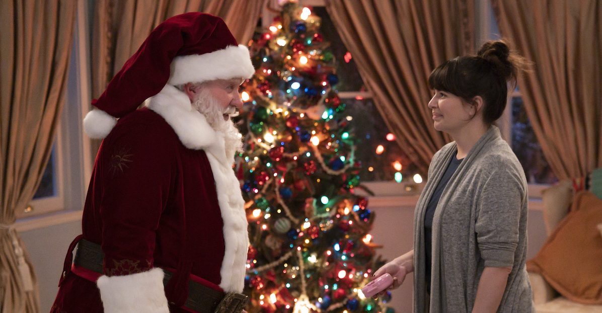 Tim Allen and Casey Wilson in "The Santa Clauses"