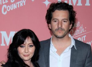 Shannen Doherty and Kurt Iswarienko at Jennie Garth's 40th Birthday Celebration in 2012