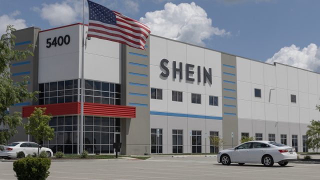Whitestown - July 30, 2023: SHEIN e-commerce distribution center. SHEIN is one of the largest fashion and accessory retailers in the world.