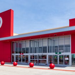 Lancaster, PA, USA - May 2, 2018: Target, an American retailer of consumer clothing, electronics, health, beauty, food, groceries and other general merchandise, new store in Lancaster.