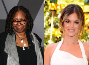 Whoopi Goldberg in 2017; Rachel Bilson in 2019