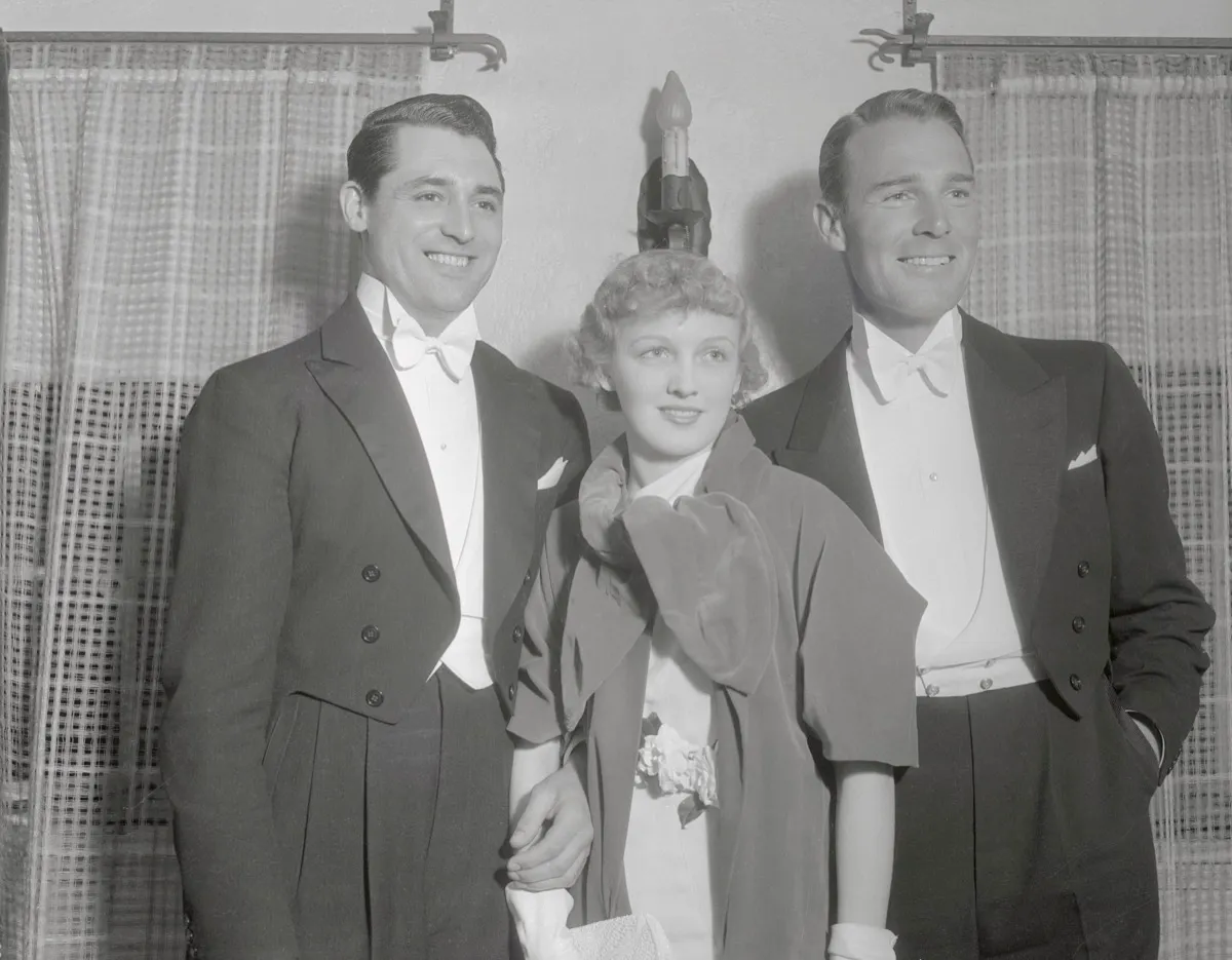 Cary Grant, Virginia Cherrill, and Randolph Scott in 1934