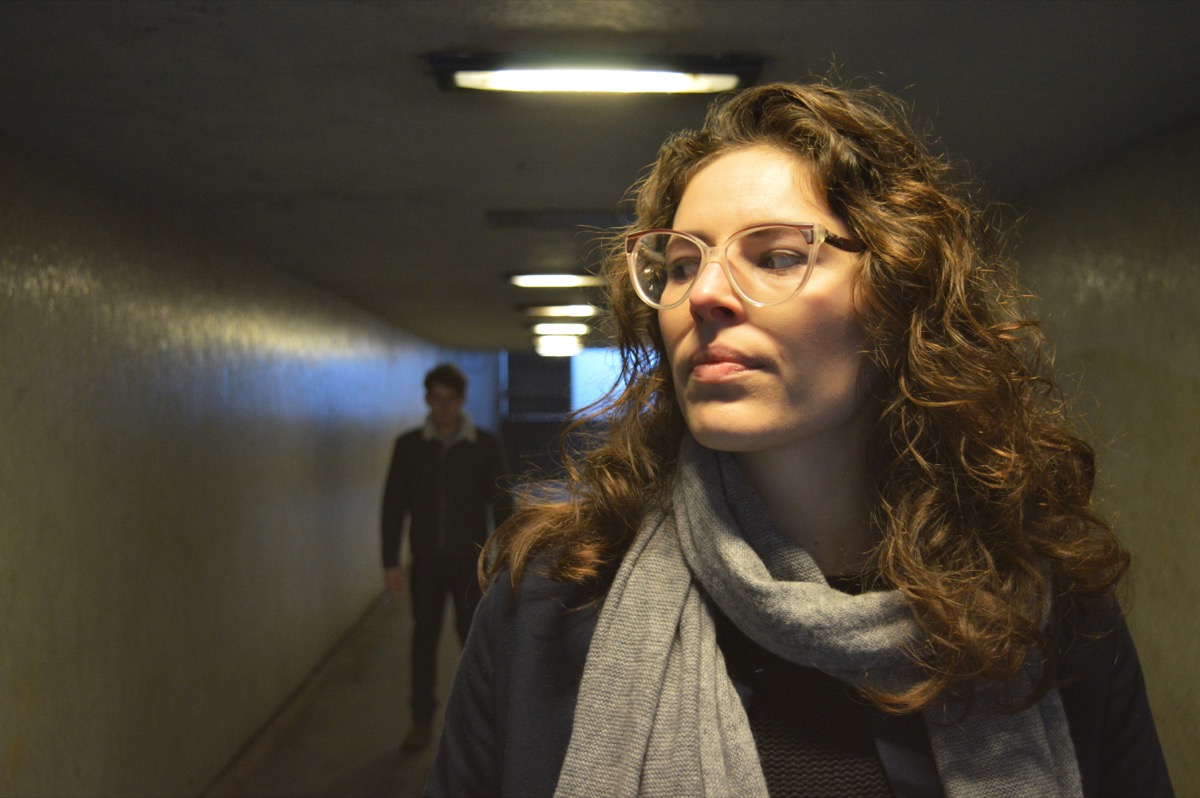 woman being followed