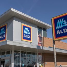 Close up of an Aldi supermarket