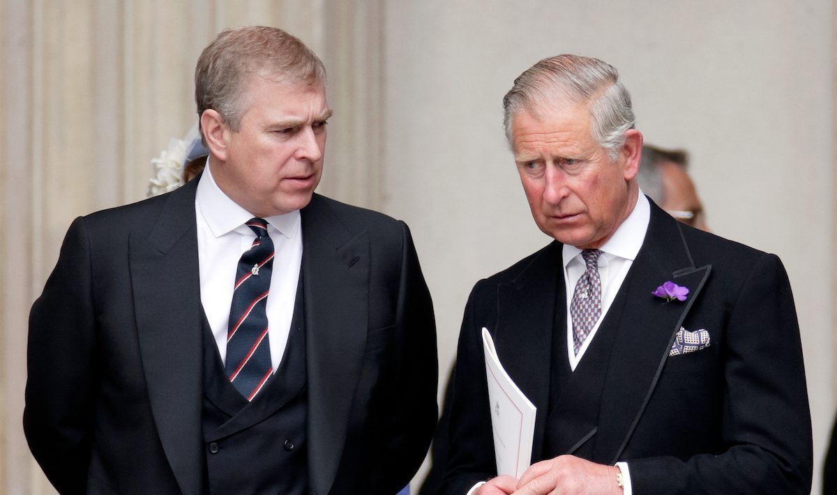 Prince Andrew and Prince Charles in 2012