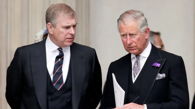 Prince Andrew and Prince Charles in 2012