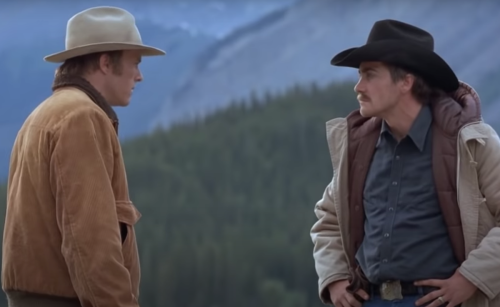 Heath Ledger and Jake Gyllenhaal in "Brokeback Mountain"