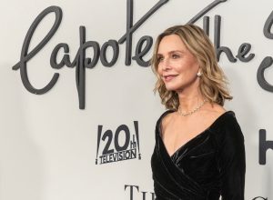 Calista Flockhart at the premiere of "Feud: Capote vs. The Swans" in January 2023