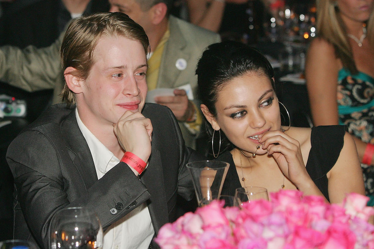 Macaulay Culkin and Mila Kunis at a charity event in 2005