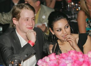 Macaulay Culkin and Mila Kunis at a charity event in 2005