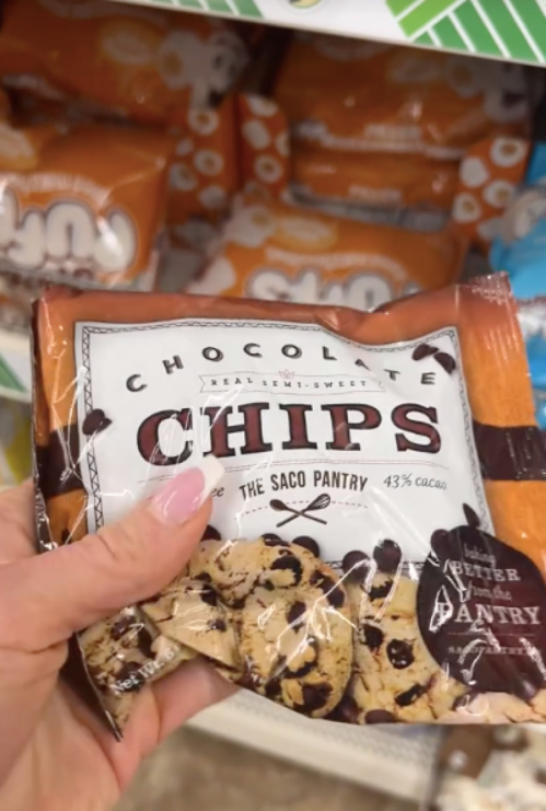 Chocolate chips sold at Dollar Tree