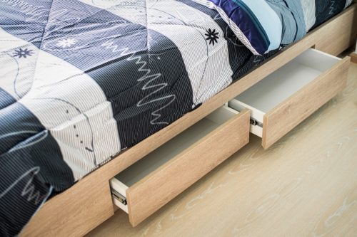 small bedroom ideas - drawers under bed