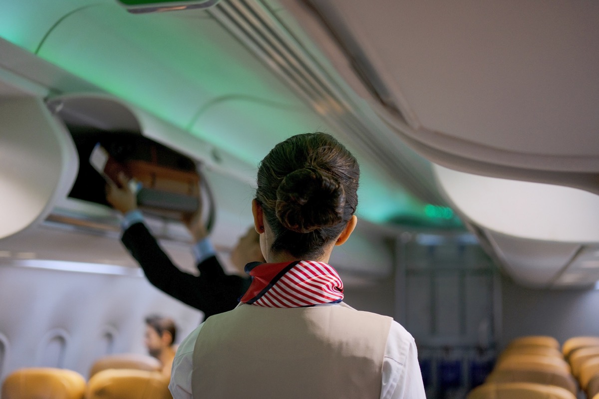 Passenger travel via commercial air plane. Travel and airline business concept.