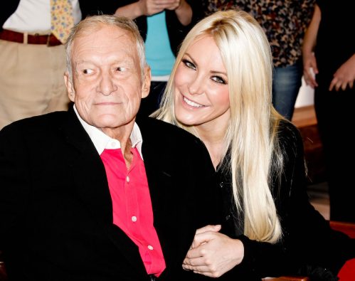 Hugh and Crystal Hefner at a Playboy event in 2012