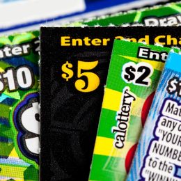 scratch-off tickets with different values