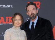 Jennifer Lopez and Ben Affleck at the premiere of "Air" in 2023