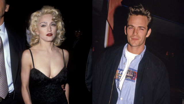 Madonna in 1991; Luke Perry in 1991