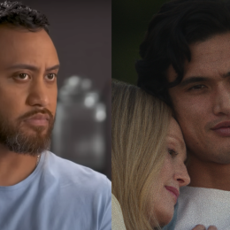 Vili Fualaau in 2018 interview with 7NEWS; Julianne Moore and Charles Melton in "May December"