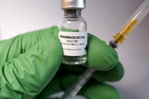 Meningococcal Vaccine - administration of antigenic material (vaccine) to stimulate an individual's immune system to develop adaptive immunity to a pathogen.