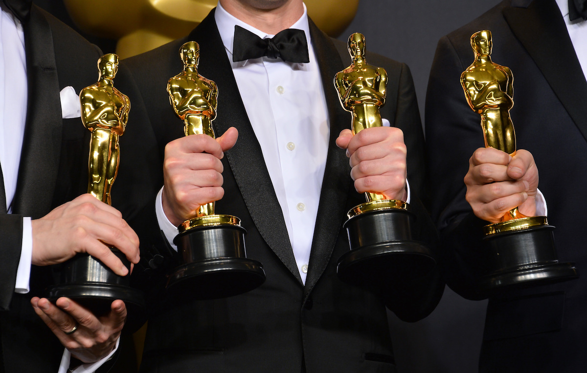 Winners holding Oscars at the 2017 Academy Awards