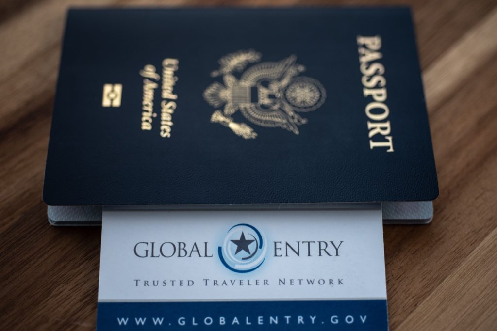 passport with global entry document