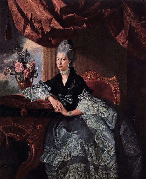Painting of Queen Charlotte circa 1775