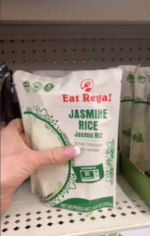 Jasmine rice sold at Dollar Tree