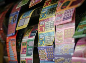 rolls of lottery tickets