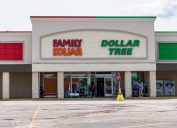 family dollar and dollar tree storefronts