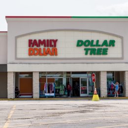 family dollar and dollar tree storefronts
