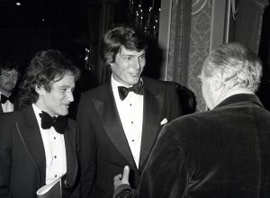 Robin Williams and Christopher Reeve at AFI Salute to Alfred Hitchcock in 1979