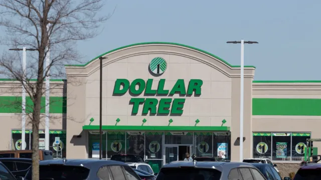 Dollar Tree Entrance and Parking Lot