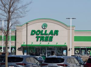Dollar Tree Entrance and Parking Lot