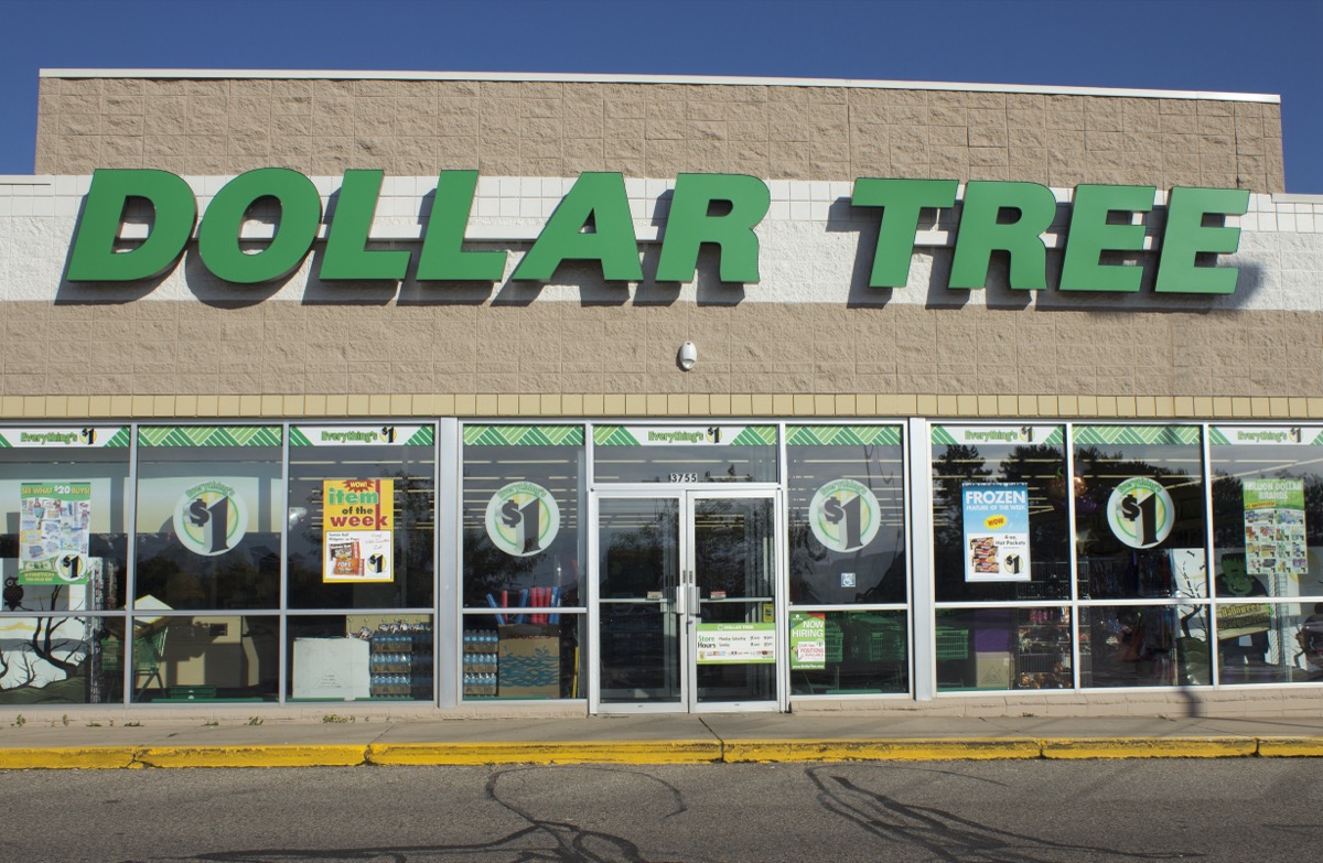 Dollar Tree Outside Front of Store