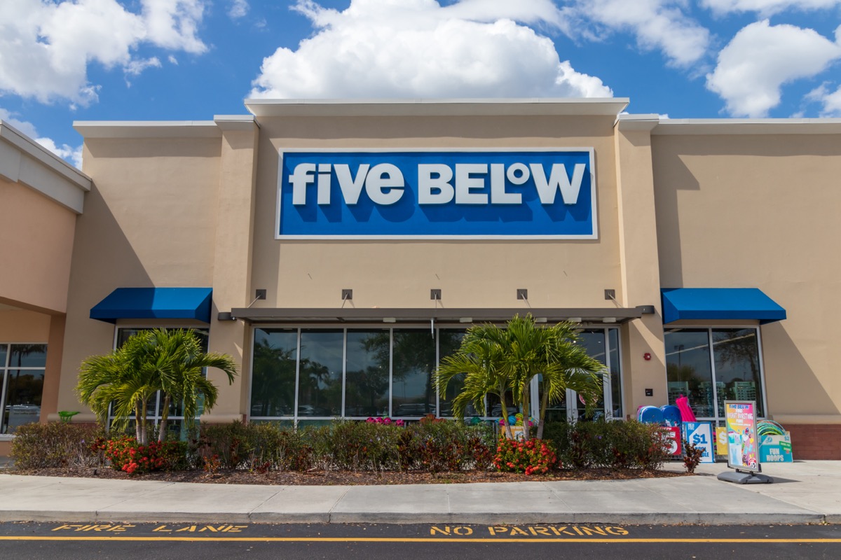 Five Below Outside Storefront