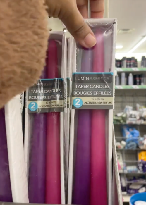 Taper Candles Dollar Tree