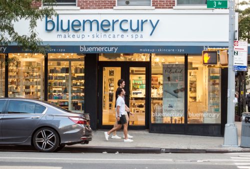 New York, New York, USA - August 24, 2019: Bluemercury store in Manhattan.