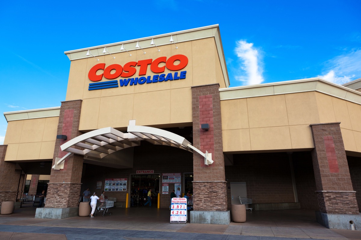 Citrus Heights, California, USA - May 20, 2011: Costco Wholesale storefront in Citrus Heights, California on a late afternoon. Costco Wholesale operates an international chain of membership warehouses, carrying brand name merchandise at substantially lower prices.