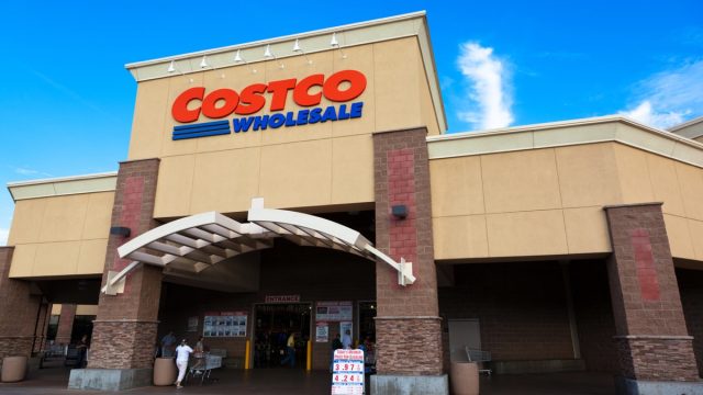 Citrus Heights, California, USA - May 20, 2011: Costco Wholesale storefront in Citrus Heights, California on a late afternoon. Costco Wholesale operates an international chain of membership warehouses, carrying brand name merchandise at substantially lower prices.