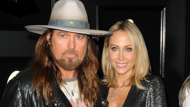 Billy Ray Cyrus and Tish Cyrus at the 2019 Grammys