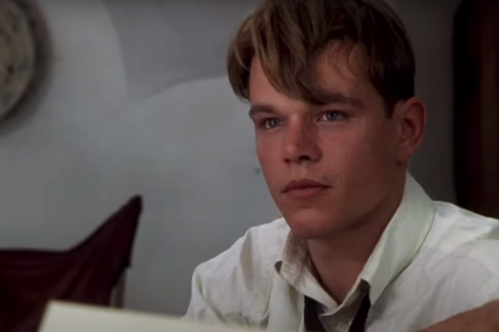 Matt Damon in "The Talented Mr. Ripley"