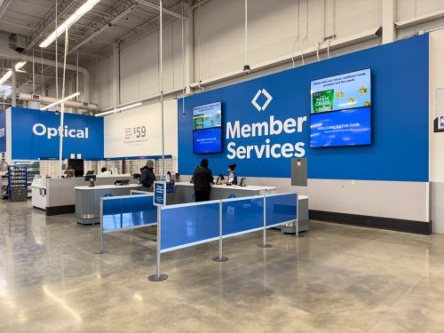 Novi, Michigan, USA - Feb 3 2023 : Membership services at Sams club store