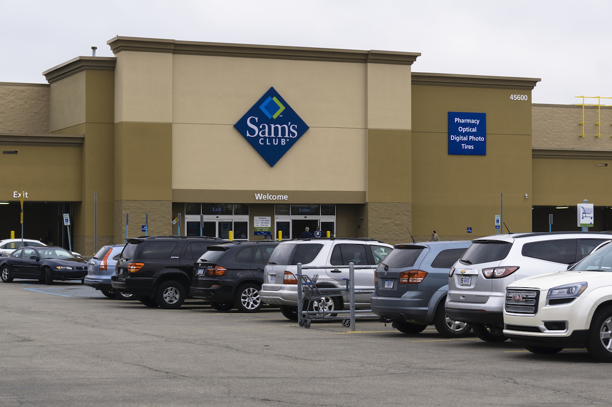 A Sam's Club store and parking lot